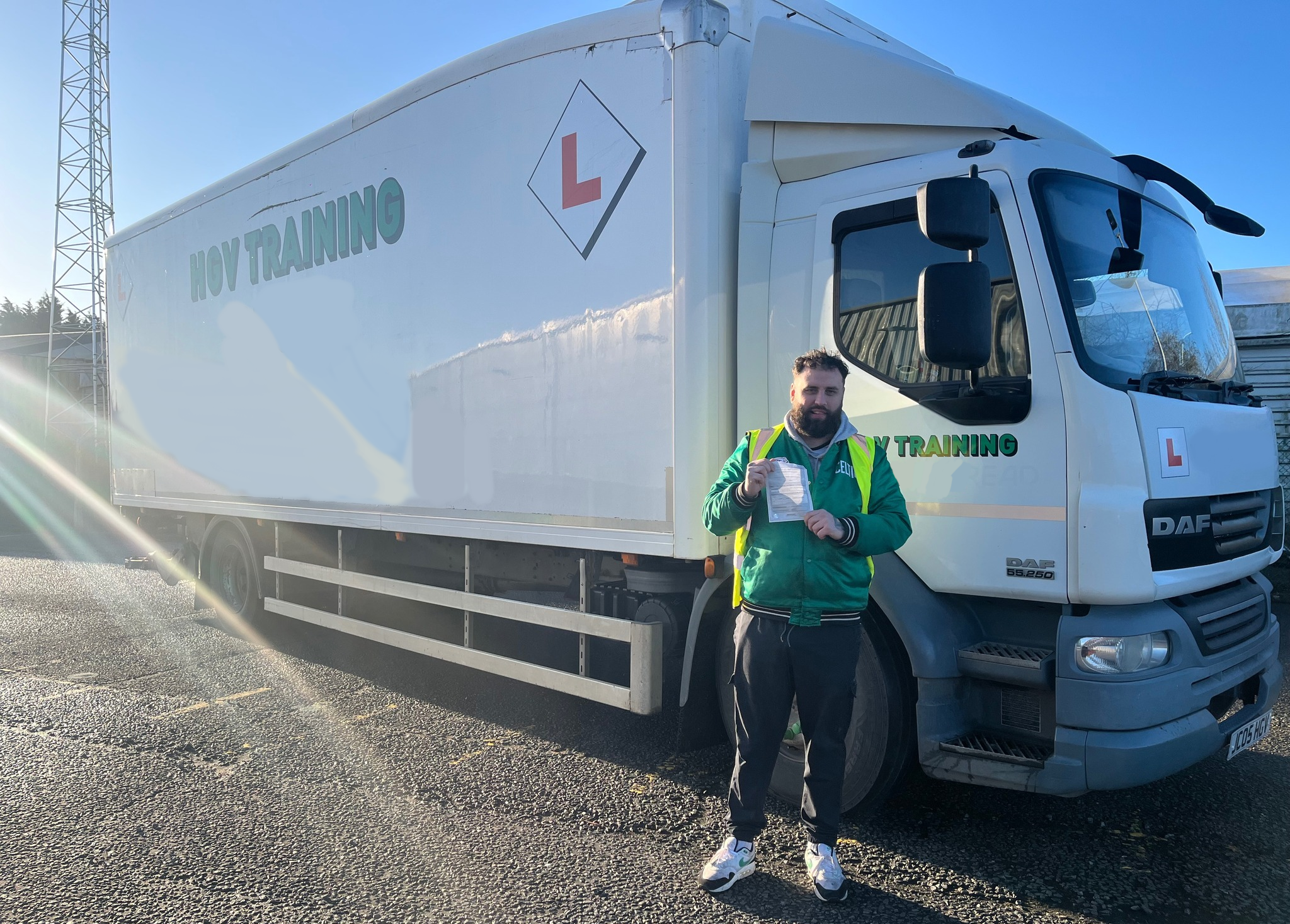 Close up on the grille of a truck
