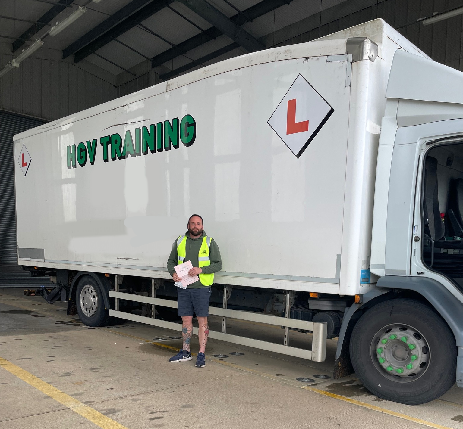 Articulated truck on a clear day